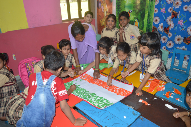 Rakhi Making & Flag Making Activity in KG